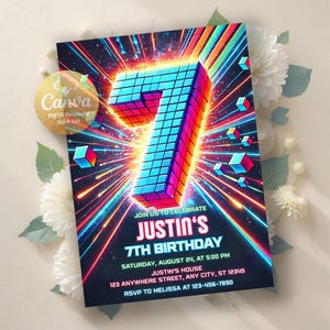 6th Boy Invitation, 6Th Birthday Invitation, Boy Birthday Invites, Boy Invitation, 6th Birthday, Editable Invitation, Digital File
8th Birthday Invitation Template, Editable Boy Birthday Invite, 8th Birthday, Building Blocks, Editable Invitation, Digital Download
instant download,printable invitation,digital invite,party invites,digital download,editable invitation,6th birthday,birthday invitation,birthday evite boy,canva birthday boy,blue green birthday,boys birthday party,boy birthday invite
