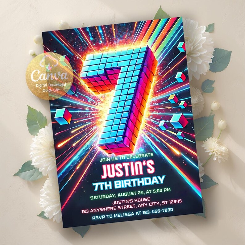 6th Boy Invitation, 6Th Birthday Invitation, Boy Birthday Invites, Boy Invitation, 6th Birthday, Editable Invitation, Digital File
8th Birthday Invitation Template, Editable Boy Birthday Invite, 8th Birthday, Building Blocks, Editable Invitation, Digital Download
instant download,printable invitation,digital invite,party invites,digital download,editable invitation,6th birthday,birthday invitation,birthday evite boy,canva birthday boy,blue green birthday,boys birthday party,boy birthday invite