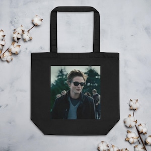 Edward Cullen Inspired Vampire Side Bag,  Edward Cullen merch, Twilight accessories, Twilight merch, Gift for Teens, Gothic Chic Fabric Tote