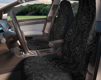 Victorian Skull Gothic Car Seat Covers