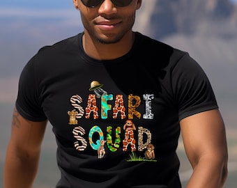 Safari Squad Shirt, Zoo Crew Shirt, Giraffe, Animal Shirt, Kids Zoo Trip, Safari Party Shirt, Safari Life, African Family Vacation T-shirt