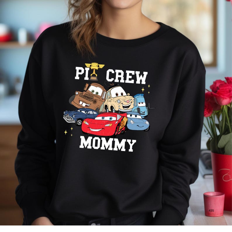 Disney Cars Birthday Boy Girl Sweathirt And Hoodie, Custom Lightning Mcqueen Birthday Family Matching Birthday Outfit, Disney Birthday Gift Black