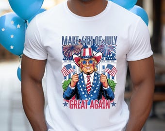 Donald Trump 'Make America Great Again' Long T-Shirt – MAGA USA Patriot Graphic Tee For Men