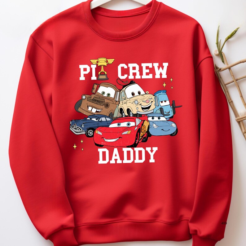 Disney Cars Birthday Boy Girl Sweathirt And Hoodie, Custom Lightning Mcqueen Birthday Family Matching Birthday Outfit, Disney Birthday Gift Red