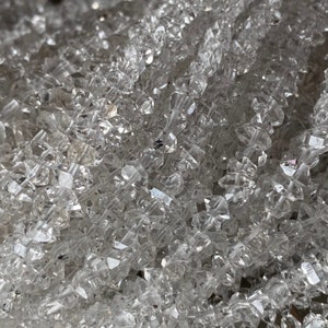 Herkimer Diamond Quartz, Diamond Quartz, Mineral, Crystal, Beads, Strand, Jewelry Making, Jewelry image 3