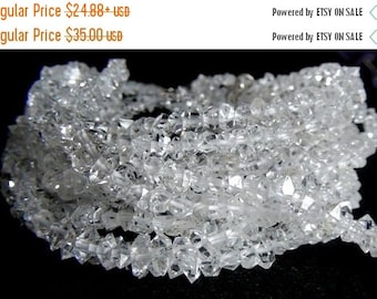 Herkimer Diamante Cuarzo, Diamante Cuarzo, Mineral, Cristal, Cuentas, Hebra, Fabricación de Joyas, Joyería