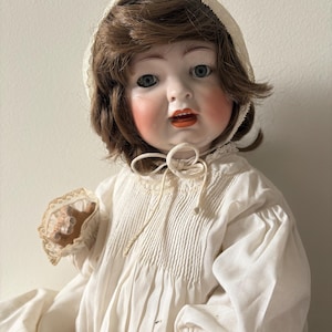 Antike 18 &quot;Hertal & Schwab 152 Biskuitporzellan Charakter Baby Puppe mit Kompositions Körper