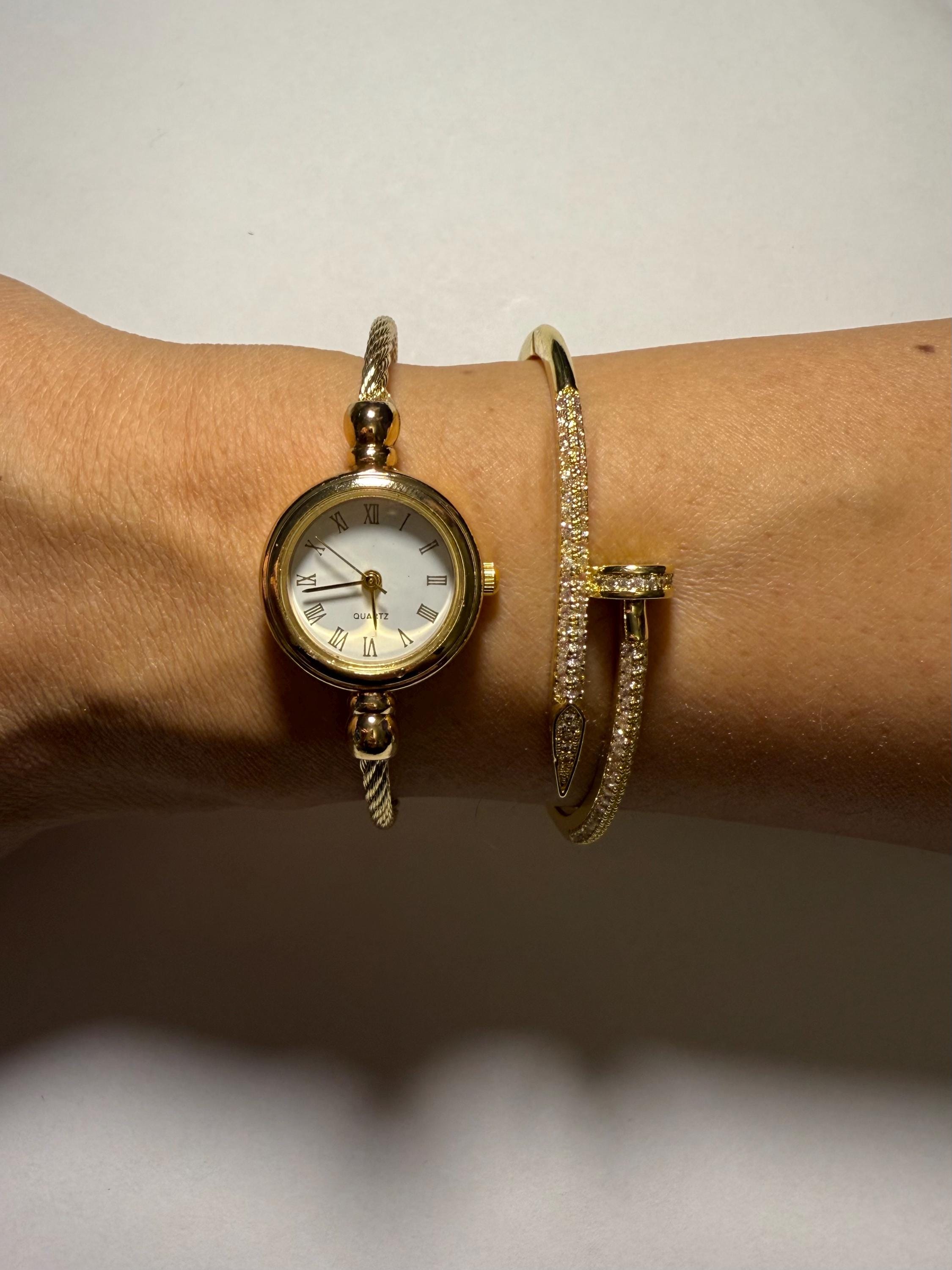 Gold Bangle Watch - Etsy