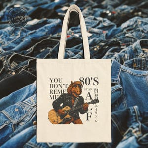 Die TV-Serie ALF "Remark me?" Baumwoll-Einkaufstasche - Einzigartige Vintage Style Geschenk für jeden Anlass! Geburtstagsgeschenk, Reisen, Einkaufen.
