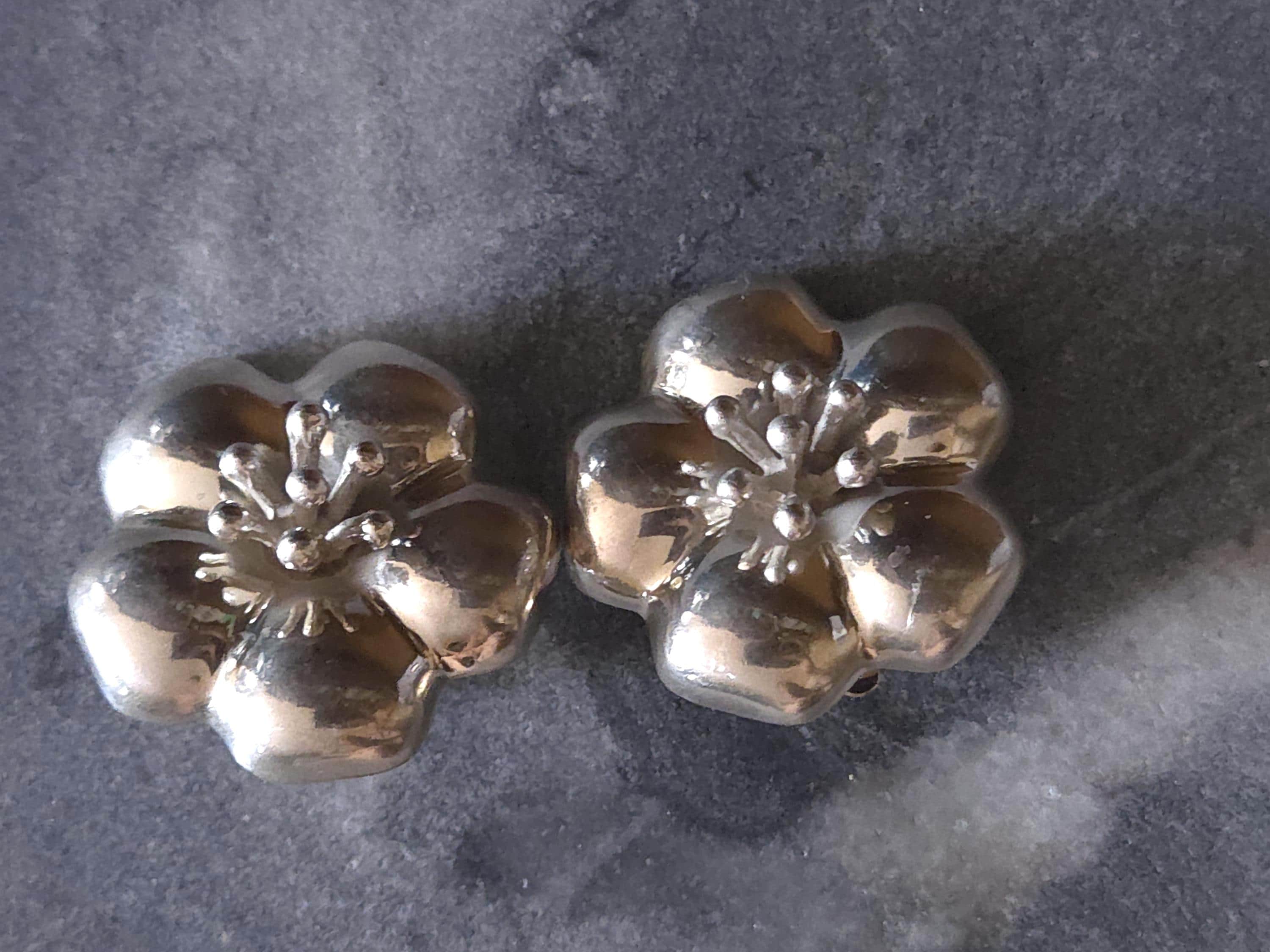 【 mexican　jewelry　925 】 925 Sterling Silver Vintage Mexico Real Carved Jade Gem