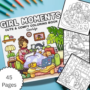 Cryptid Coloring Book: Cozycore Spooky-Cute Designs (PDF Download)