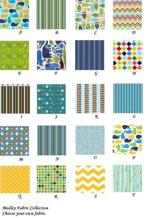Items similar to Create your own nursery bedding Medley Fabric