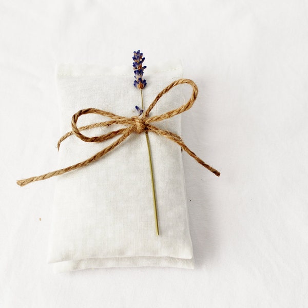 White Polka Dot Lavender Sachets, Modern Cottage Chic, Fresh Home Decor