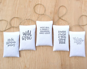 Car Freshener Lavender Sachet - Scent Hanging Sachet - Car Air Freshener for Women