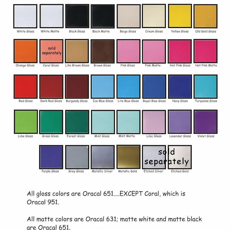 sale best price adhesive vinyl oracal 651 vinyl sheet etsy
