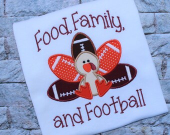 Football Turkey - Football - Youth Shirt - Toddler - Thanksgiving - Tee Shirt - Harvest - Food Family Football - Baby - Turkey - team turkey