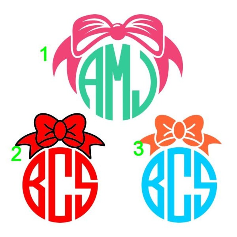 Download Car Monogram Monogram Decal Monogram Car Decal Bow Monogram Car Sticker Wall Decor Home Decor Home Living Kromasol Com