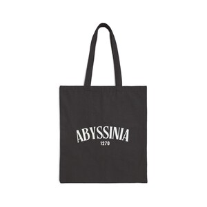 Abyssinia 1270 Einkaufstasche aus Baumwolle, umweltfreundliche Einkaufstasche, wiederverwendbare Einkaufstasche, stilvolle Tragetasche, perfektes Geschenk für jeden Anlass