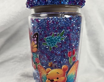 Winnie the Pooh & Friends Diamond Bead Snow Globe With Beaded Lid