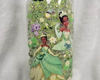 Princess Glass 16oz With Acrylic Diamond Beads