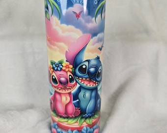 Surfing Stitch and Angel 20oz Skinny Tumbler