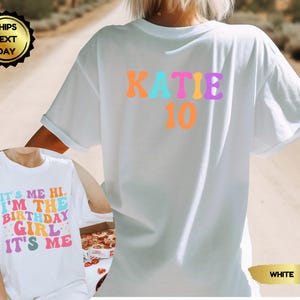 Personalized Birthday Girl T-Shirt: Custom Name & Age Tee