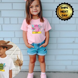 Personalized Kindergarten Shirt: Custom Back To School Tee, 100% Cotton