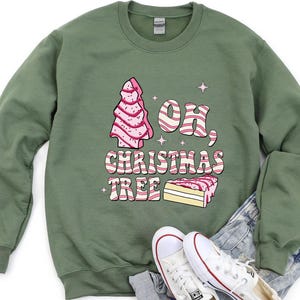 Oh Christmas Tree Sweatshirt: Funny Christmas Cake Design