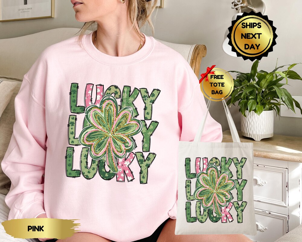 Retro St Patrick'S Day Sweatshirt & Hoodie, Trendy Shamrock Sweater, St. Patrick'S Day Clover Tee, Retro Lucky Sweatshirt, Patrick Day Gift Moderndaydecors