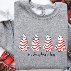 Oh Christmas Tree Sweatshirt: Funny Christmas Cake Design