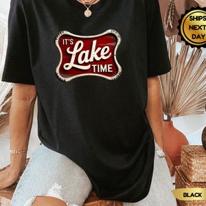 Lake Time Shirt: 100% Cotton Unisex Tee - Lake Life Apparel