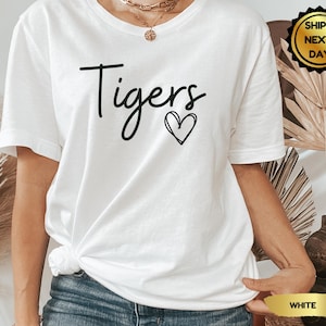 Custom Team Name with Heart Shirt, Personalized Football Team Shirt, School Spirit Wear Graphic Shirt, team names