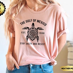 Gulf of Mexico Stay Salty Resistance Shirt, Anti Trump Shirt, Democrat Gift Shirt, Resist Shirt, Democrat Shirt