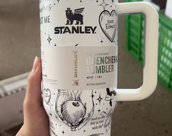 Twilight 40oz Tumbler, Vampire Wolf Romance Stainless Tumbler, Twilight Saga Fan Apparel, Edward Bella Drinkware Tumbler, Romance Book