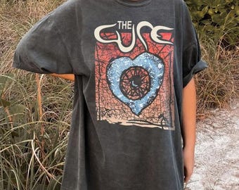 Camiseta vintage de The Cure de los 90, Merchandising de The Cure, Camiseta de la banda The Cure, Camiseta vintage de The Cure, Gira de The Cure, Camiseta unisex, Camiseta de banda de los 90