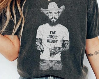 Vintage 90s Post Malone Shirt, Malone Rap Music Shirt, Posty Im Just Vibin, Trendy Tour Posty, Posty Rapper Shirt, Malone Music The Album