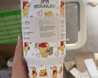 Classic Winnie the Pooh inspired metal tumbler 40oz Cup, Original Classic Winnie the Pooh 40 oz tumbler