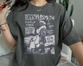 Camiseta Elliot Smith Either or, camiseta indie folk, camiseta gráfica retro de los 90, camiseta gráfica de Elliot Smith, camisetas de moda, camiseta de rock alternativo, camiseta de banda de los 90