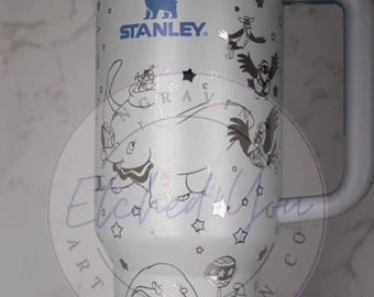 Dumbo Elephant Engraved Tumbler 40oz, Stainless Steel Tumbler, Personalized Custom Made