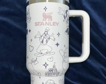 Disney Mickey Minnie Tumbler 40oz, Disney Vacation Family Trip Cartoon Tumbler, Disney Tumbler 40oz, Stainless Steel Tumbler With Handle