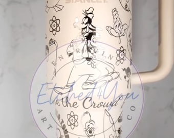 Disney Friends Goofy Tumbler 40oz, Goofy Tumbler 40oz, Engraved Cartoon Cup, Custom Disney Gift, Disney Characters 40oz Tumbler