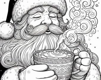Christmas Magic: 100 One of a kind Coloring Pages by AI