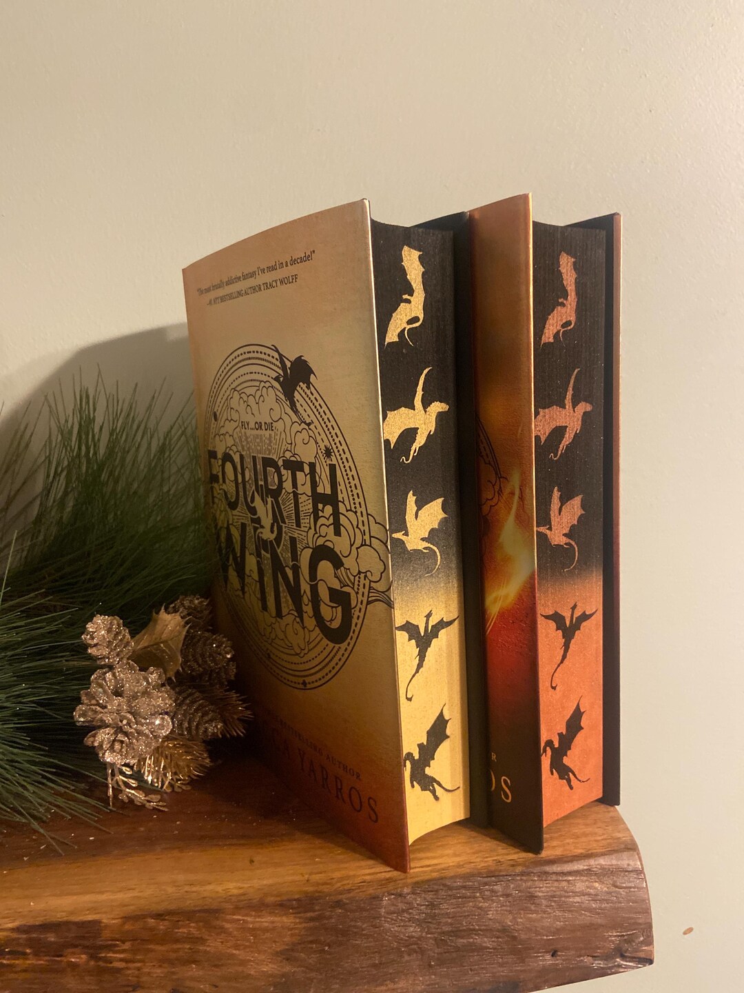Fourth Wing/iron Flame - Custom Sprayed Edges - Etsy