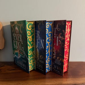 The Ever Seas Series by LJ Andrews - custom sprayed