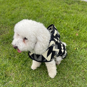 Dog Sweater, Handmade dog sweater, Boho dog sweater, Cute dog clothes, Black sweater for dog
