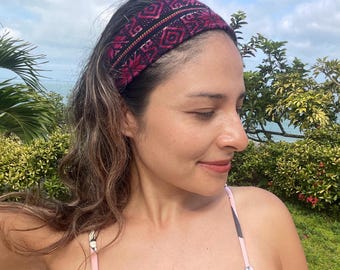 Handcrafted Ecuadorian Cotton Headband, Boho Twist Headwrap