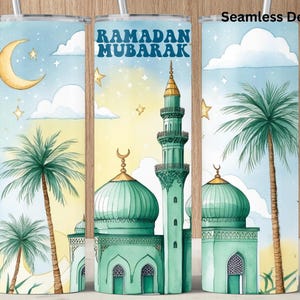 Islamic Tumbler Wrap Sublimation, Muslim Religious 20 oz Skinny Tumbler Design PNG, Motivational Faith Tumbler, Islamic Gifts, Digital File
