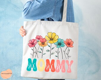 Floral Mama PNG, Retro Mother's Day Design (Digital Download)