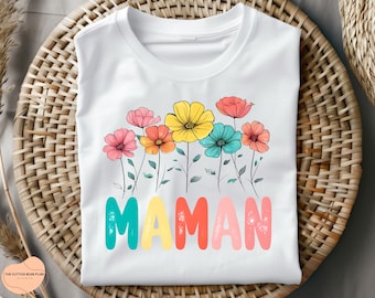 Floral Mama PNG, Retro Mother's Day Design (Digital Download)