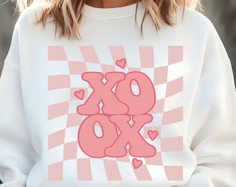 XoXo Valentine SVG, Coquette Heart Design (SVG PNG)